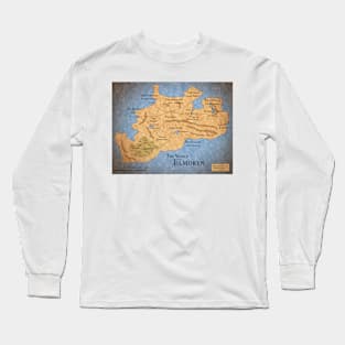 Elmoryn's Map - The Kinless Trilogy fantasy book series Long Sleeve T-Shirt